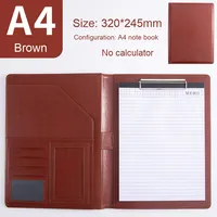 Carpeta de Cuero Multifuncional A4, Marca JMZ, Organizador de Oficina, Negociación de Contratos, Archivo Duradero
