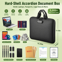 Pochette de rangement multi-compartiments ignifuge pour documents, vente en gros