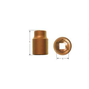 Ampco-ซ็อกเก็ต CA2140B 6จุด, ไดรฟ์1/4 '', ลึกดี, เบริลเลียมทองแดง (เมตริก) - Product Image 1