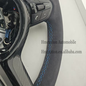 Nuevo Producto, Volante Deportivo con Franja Superior Azul en Alcántara para BMW Serie 3, Serie 5, F10, F20, F30, F90, F01, F02 - Product Image 3