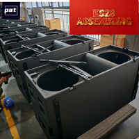 Pat KS28 Dual 18 pouces, subwoofer passif professionnel en contreplaqué de bouleau, néodyme, 4 ohms d'impédance, 2400W de puissance, étanche
