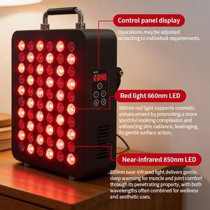 Pannello per Terapia a Luce Rossa REDSKY di Grado Commerciale, 300W, 850nm 660nm, 60 LED, Riscaldamento da Tavolo, per Uso Domestico, Garanzia di 3 Anni - Product Image 2