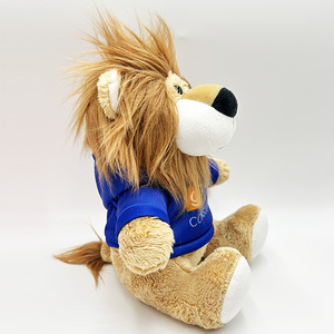 <span class=keywords><strong>Peluche</strong></span> <span class=keywords><strong>Leone</strong></span> Personalizzato con Logo Stampato su Maglietta 20cm per Laurea - Product Image 6