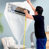 Housse de protection transparente pour climatiseur Jinsheng Q-572/Q-575, protection anti-éclaboussures murale imperméable pour climatiseur domestique