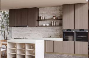 Ensemble de meubles de cuisine modulaires en PVC blanc SANTOPOVA, design moderne et tendance, meubles en HDF, assemblage à domicile, bois - Product Image 2