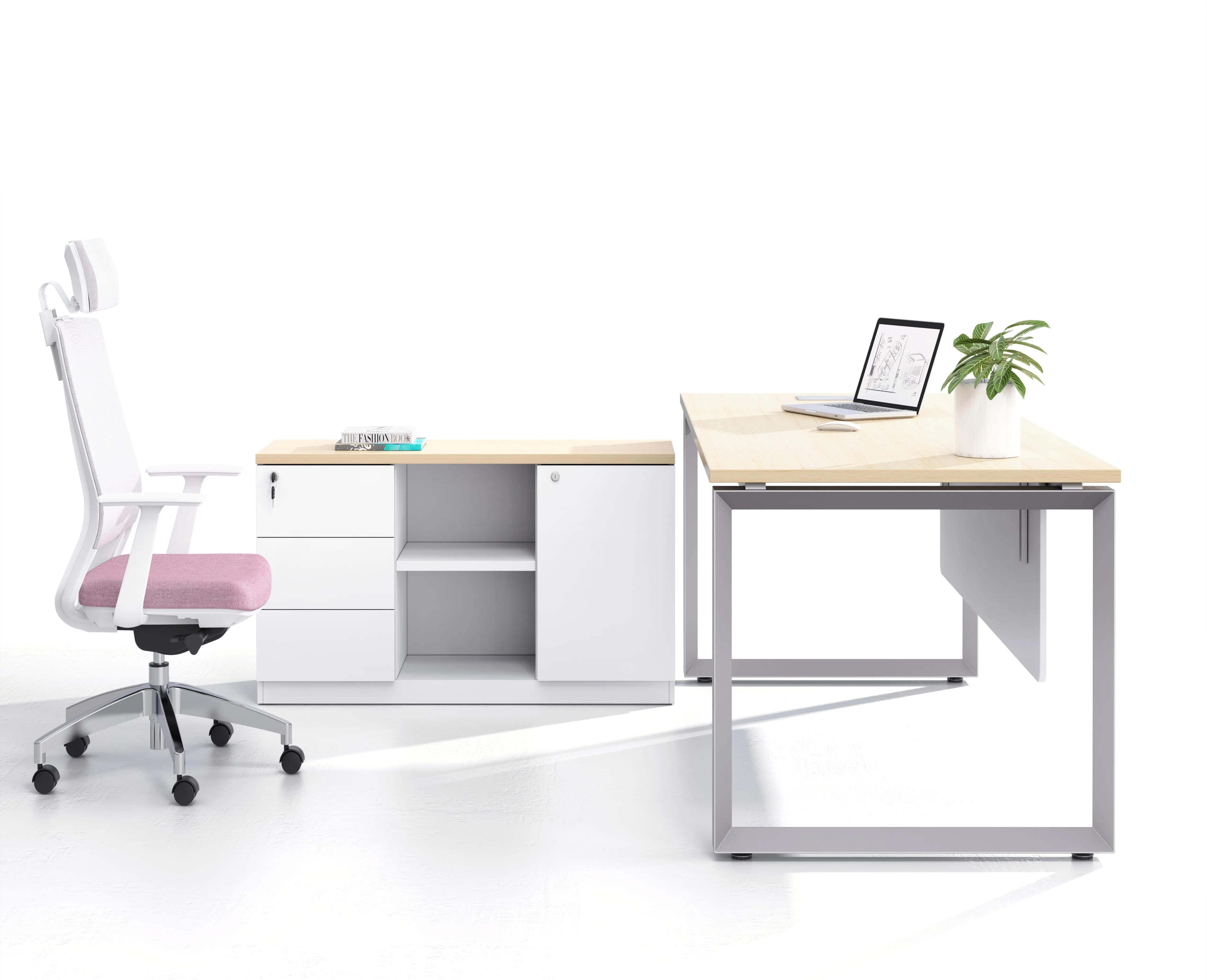 Hot sell Ceo Luxury Modern Design Boss Office Furniture Set Manager Desk Table L Shaped White Executive Desk frame leg