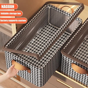 Hệ Thống Tủ Quần Áo Tổ Chức Quần Áo Quần Hộp Lưu Trữ Vải Lưu Trữ Cho Nhà Tủ Quần Áo Ngăn Kéo Giỏ Lưu Trữ Hộp Với Nắp Rõ Ràng - Product Image 1