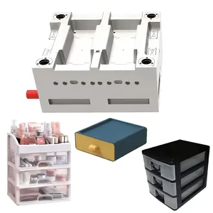 Kích Thước Nhỏ Stackable Nhà Văn Phòng Phẩm Văn Phòng Phẩm Ngăn Kéo Mỹ Phẩm Máy Tính Để Bàn Lưu Trữ Hộp Khuôn Ép Nhựa Khuôn Mẫu Nhà Sản Xuất - Product Image 1