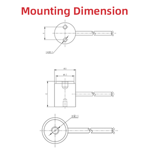 R178c2 10 đến 100N cột nhiệt độ cao Mini lực căng cảm ứng cảm biến trọng lượng - Product Image 2