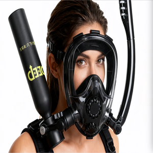 Cylindre de respiration sous-marine Hy Sports 0,5L, <span class=keywords><strong>mini</strong></span>-bouteille, 7-10 min d'autonomie, bouteille de plongée rechargeable avec lumière d'avertissement, équipement de plongée - Product Image 4