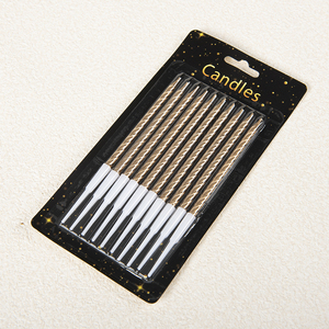 Suministros para Decoración de Pasteles Vela de Cumpleaños Creativa Larga y Delgada en Espiral Vela Colorida Tipo Lápiz para Pastel de Cumpleaños - Product Image 3