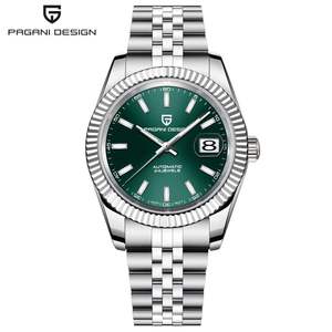 Montre de plongée mécanique unisexe PAGANI DESIGN PD-1645, mouvement ETA de haute qualité, fond transparent, 30 m, réserve de marche - Product Image 3