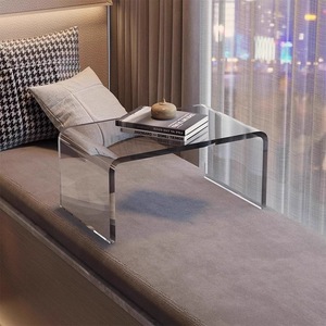 Scrivania Trasparente in Acrilico Personalizzata all'Ingrosso, Nuovo Design per Arredamento Ufficio, Scrivania Alta per <span class=keywords><strong>Soggiorno</strong></span> e Sala da Pranzo - Product Image 3