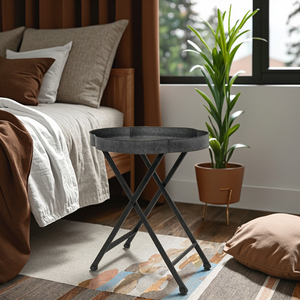 <span class=keywords><strong>Table</strong></span> basse moderne à <span class=keywords><strong>plateau</strong></span> galvanisé avec cadre en métal <span class=keywords><strong>noir</strong></span> pour salon chambre à coucher salle à manger villas hôtels appartements - Product Image 3