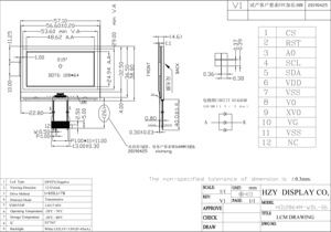재고 있음 3V DFSTN 네거티브 다크니스 2.4인치 그래픽 드라이브 IC ST7567 128x64 LCD 디스플레이 - Product Image 2
