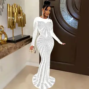 Vestido ceñido elegante para mujer, fiesta y ropa Sexy para Club nocturno, con diamantes de imitación y cuello Halter, primavera 2023