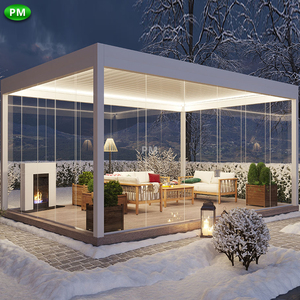 2-20% remise pavillon <span class=keywords><strong>jardin</strong></span> extérieur Aluminium gazébo toit électrique Pergola <span class=keywords><strong>jardin</strong></span> d'hiver - Product Image 2