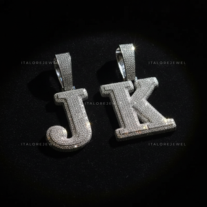 Collar con Colgante de Letra de Moissanita Chapado en Oro de 18K y Plata de Ley 925, Joyería Brillante con Inicial, Regalo para Mujer - Product Image 3