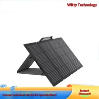 Station d'alimentation extérieure ECOFLOW, panneau solaire, chargeur portable pliable pour la maison, panneau solaire 220W