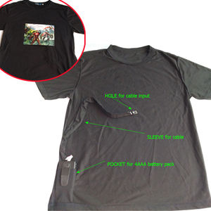 <span class=keywords><strong>Maglietta</strong></span> personalizzata abbigliamento musicale polo EL wire cloth led shirt sound t-shirt con t-shirt led <span class=keywords><strong>di</strong></span> qualità stabile dal GuangDong - Product Image 3