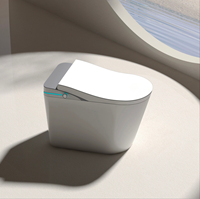 Toilette intelligente automatique de luxe à poser au sol, en céramique, avec siège chauffant, double chasse d'eau, télécommande, pour salle de bain moderne et sanitaire