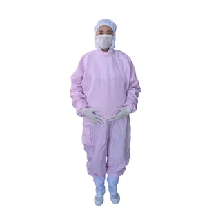 Myesde帯電防止カバーオールクリーンルームESDジャンプスーツ妊娠中の大型ESD作業服