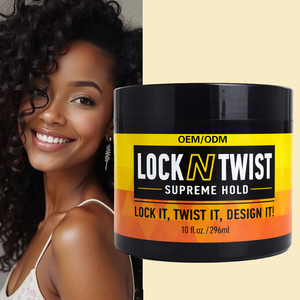 Gel Coiffant Extrême Tenue Suprême Lock N Twist 10, 16, 64 oz pour Locs, Microlocs, Twists et Anti-frisottis, Personnalisable avec LOGO, Faible MOQ - Product Image 2