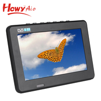 TV Digital Mini Portabel Genggam Layar TFT 7 Inci 800x480 dengan Baterai Isi Ulang Terintegrasi, Radio FM, Analog DVB-T2 ATSC