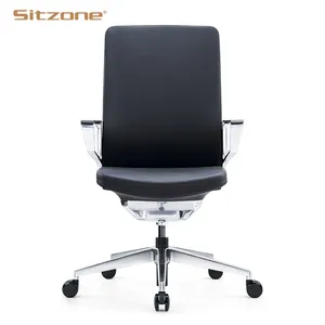 2021Hot Sale Modern Furniture Office Boss client Chair silla oficina Swivel leather high end Executive Office Chair
