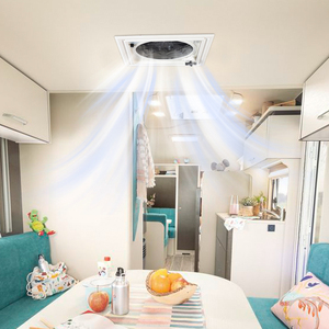 HOMFUL Lanterneau de Caravane <span class=keywords><strong>Accessoires</strong></span> VR Ventilateur d'Extraction pour <span class=keywords><strong>Camping</strong></span>-<span class=keywords><strong>Car</strong></span> Électrique de Toit avec Télécommande - Product Image 6