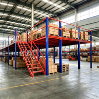 Plateforme de mezzanine en acier pour l'industrie, équipement d'entrepôt, étagère de mezzanine en acier pour entrepôt, rayonnage de garage