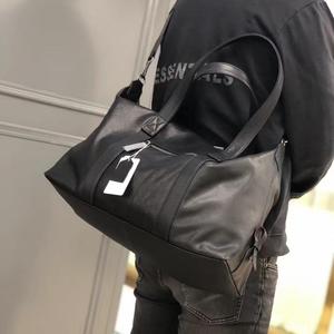Sac de voyage pour homme en cuir tanné végétal, sac de week-end en cuir de vachette pleine fleur, grand sac de sport pour la nuit, bagage à main - Product Image 4