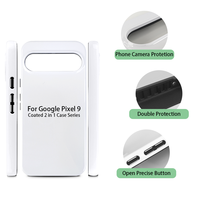 Coque de téléphone 2-en-1 Subbank en sublimation 3D pour Google Pixel 9/9 Pro – Design simple et créatif, finition mate et brillante