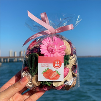 Sachet de parfum de plante naturelle en forme de solide fleurs séchées désodorisant pétale pour la maison pêche océan fraise lune désodorisant