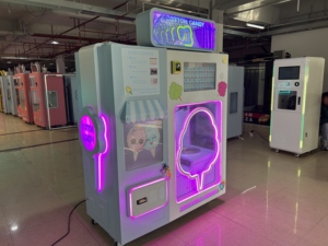 Máquina de Algodón de Azúcar Automática Completa con 60 Colores y 4 Sabores, Pago con Monedas o Código QR para Centros Comerciales, Precio de Fábrica - Product Image 3