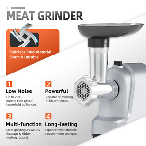 เครื่องบดเนื้อไฟฟ้า 800W เครื่องทำไส้กรอก เครื่องเตรียมอาหารในครัวเรือน - Product Image 2