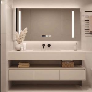 Muebles de Baño Modernos YALIG, Tocador Flotante Extra Ancho Individual con Soportes de Esquina, Muebles de Baño - Product Image 2