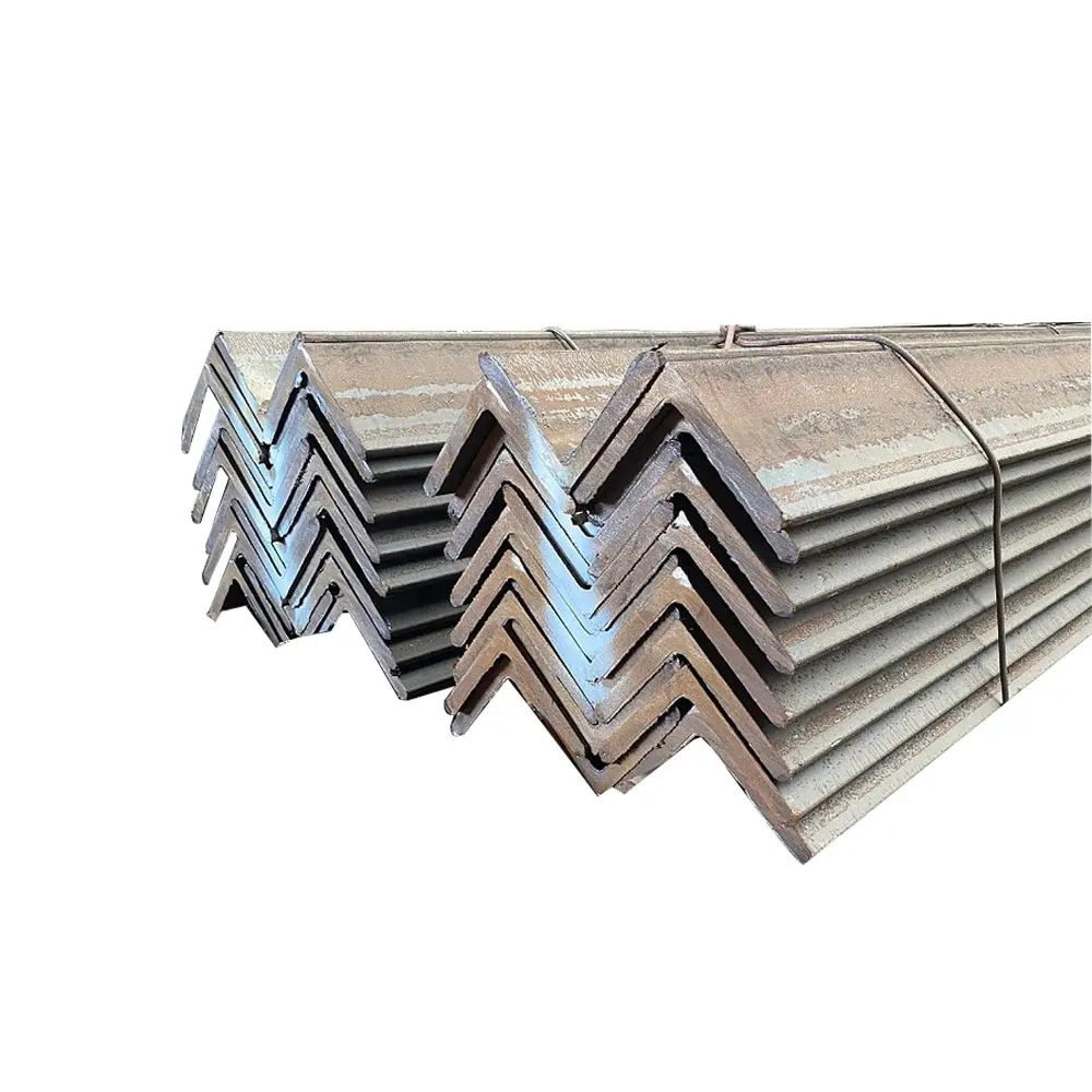 Ángulo de acero al carbono laminado en caliente S25C S30C S35C S40C L: barra de hierro angular de forma para construir en stock