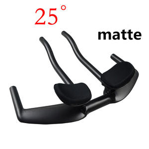 2025 nuevo modelo sin etiquetar fibra de carbono completa piñón fijo bicicleta de carretera rompevientos TT manillar 45 grados lugar de descanso SERAPH HB088 - Product Image 6