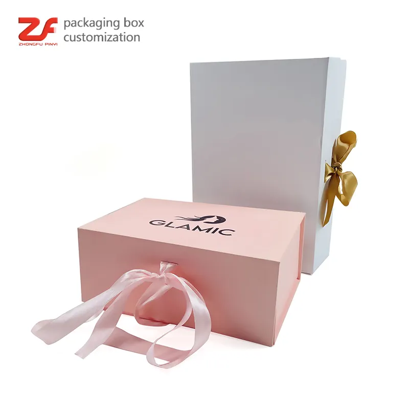 Low Moq gedruckt Zusammenbruch harte Kosmetik Kleidung Geschenk Magnet box benutzer definierte Boxen mit Magnet verschluss