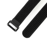 100% Nylon un côté réglable crochet et boucle bandes attaches de câble sangles de fil pour chaussures et bureau couture sur le même côté cravate