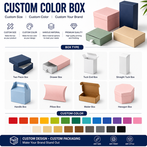 Customizable Color Box Packaging with <b>Window</b> Premium Drawer Box Pantone Color Display Paper Box for Storage Organization - Product Image 6