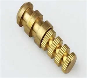 High Precision CNC Turning brass non-standard parts special-shaped copper Knurled shaft
