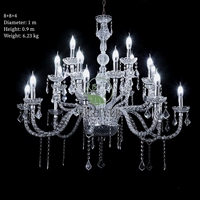 Nouveaux accessoires de mariage plafonniers en acrylique lumières en cristal transparent salle de mariage scène lumières décoratives lustres