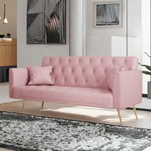 Canapé-lit plié de luxe JS Ensemble de canapé-lit en velours avec oreillers Meubles de salon Canapé-lit 3 places - Product Image 5