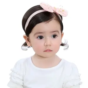Ikat kepala simpul bayi perempuan, aksesori rambut anak baru lahir, ikat kepala simpul kupu-kupu gaya Korea untuk bayi anak perempuan