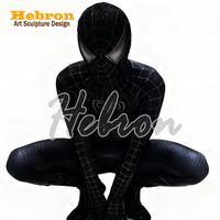Kostum Karakter Film Cosplay Spider-Man Venom Spider-Man 3 Kustom untuk Koleksi Pribadi