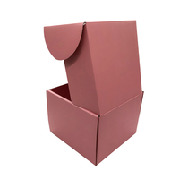 Caja de Envío de Papel Corrugado Rosa Moderna y Ecológica Personalizada al por Mayor, Embalaje para Velas de Maquillaje Perfumadas, Caja de Correo