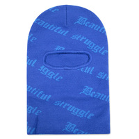 Diseño unisex hombres al aire libre cálido personalizado negro pasamontañas 1 Agujero cara cubierta barato pasamontañas sombrero tejido máscara de esquí