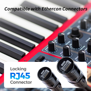 CAT6 Yinyu 20ft Ethernet-Kabel EtherCON-Kompatibel RJ45 für Professionelle Audio- und Bühnenbeleuchtungssysteme - Product Image 2